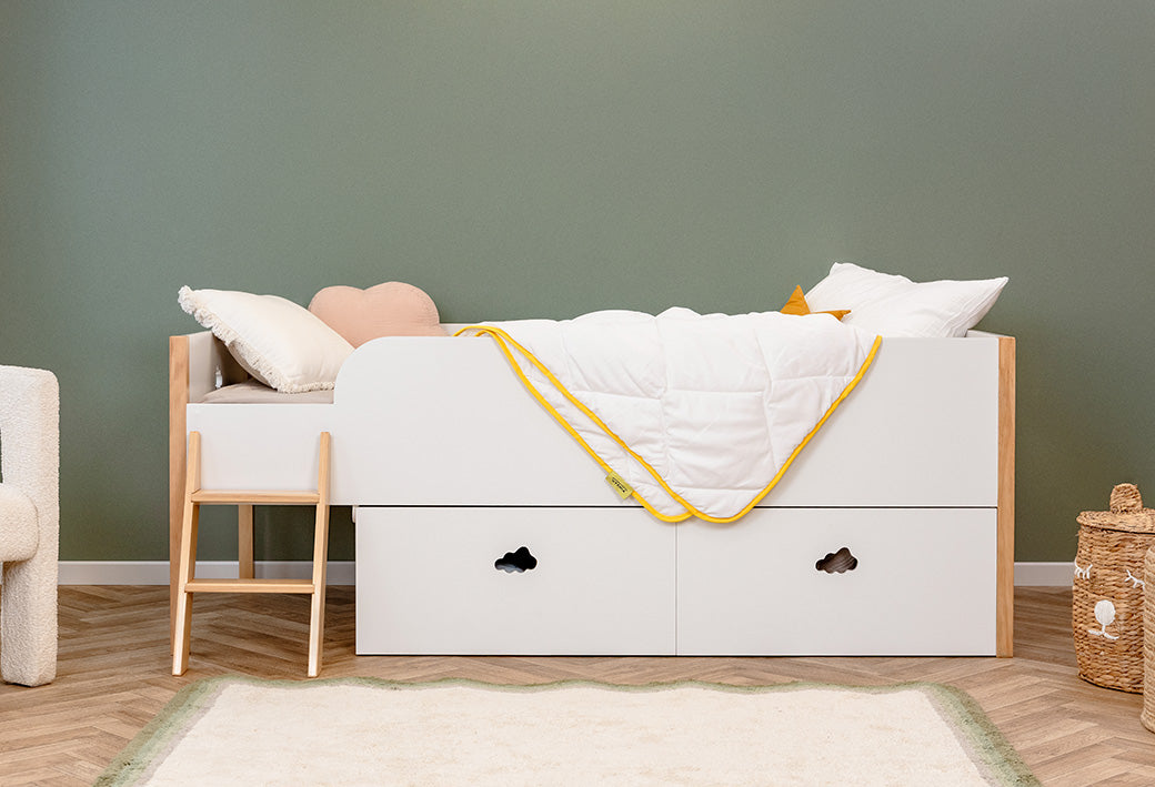 Ensemble lit surélevé Nuage et matelas