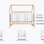 Ensemble lit évolutif Céleste et matelas Respira