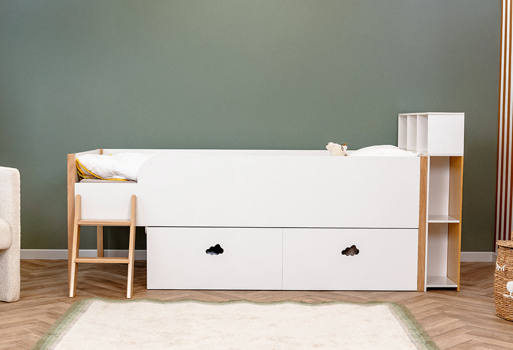 Ensemble lit surélevé Nuage et matelas