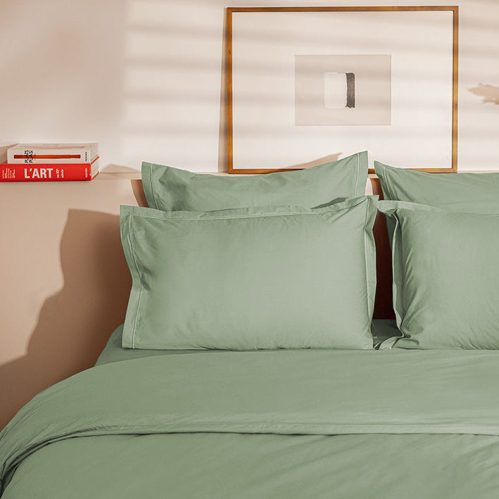 Linge de lit en percale de coton