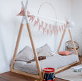 Lit tipi Plume - Lit Montessori au sol